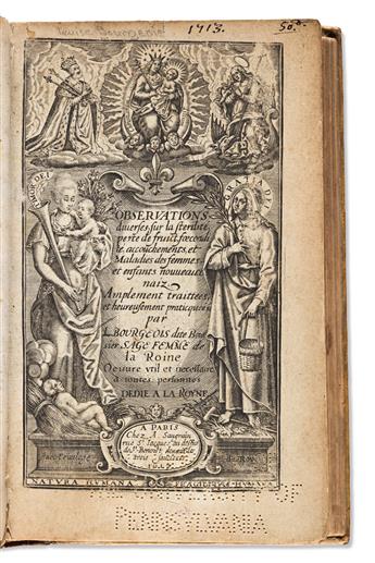 Bourgeois [aka] Boursier, Louise (1563-1636) Observations Diverses sur la Sterilité, Perte de Fruict, Foecondité, Accouchements, et Mal